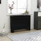vidaXL Radiatorombouw 112x19x81 cm MDF zwart