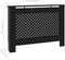 vidaXL Radiatorombouw 112x19x81 cm MDF zwart