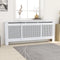 vidaXL Radiatorombouw 112x19x81 cm MDF zwart