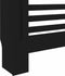 vidaXL Radiatorombouw 112x19x81 cm MDF zwart