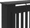 vidaXL Radiatorombouw 112x19x81 cm MDF zwart