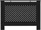vidaXL Radiatorombouw 112x19x81 cm MDF zwart