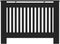 vidaXL Radiatorombouw 112x19x81 cm MDF zwart
