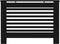 vidaXL Radiatorombouw 112x19x81 cm MDF zwart
