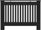 vidaXL Radiatorombouw 112x19x81 cm MDF zwart