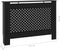 vidaXL Radiatorombouw 112x19x81 cm MDF zwart