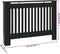 vidaXL Radiatorombouw 112x19x81 cm MDF zwart