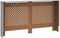 vidaXL Radiatorombouw 152x19x81.5 cm MDF wit