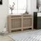 vidaXL Radiatorombouw 152x19x81.5 cm MDF wit