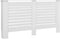 vidaXL Radiatorombouw 152x19x81.5 cm MDF wit