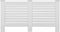 vidaXL Radiatorombouw 152x19x81.5 cm MDF wit