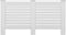 vidaXL Radiatorombouw 152x19x81.5 cm MDF wit