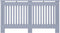 vidaXL Radiatorombouw 152x19x81 cm MDF antraciet