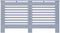 vidaXL Radiatorombouw 152x19x81 cm MDF antraciet