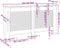 vidaXL Radiatorombouw 152x19x81 cm MDF