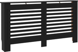 vidaXL Radiatorombouw 152x19x81 cm MDF zwart