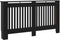 vidaXL Radiatorombouw 152x19x81 cm MDF zwart