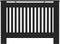 vidaXL Radiatorombouw 152x19x81 cm MDF zwart