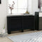vidaXL Radiatorombouw 152x19x81 cm MDF zwart