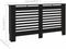 vidaXL Radiatorombouw 152x19x81 cm MDF zwart