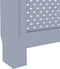 vidaXL Radiatorombouw 152x19x81 cm MDF zwart