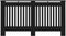 vidaXL Radiatorombouw 152x19x81 cm MDF zwart