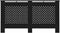 vidaXL Radiatorombouw 152x19x81 cm MDF zwart