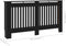 vidaXL Radiatorombouw 152x19x81 cm MDF zwart
