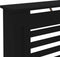 vidaXL Radiatorombouw 152x19x81 cm MDF zwart