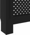 vidaXL Radiatorombouw 152x19x81 cm MDF zwart
