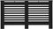 vidaXL Radiatorombouw 152x19x81 cm MDF zwart