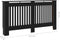 vidaXL Radiatorombouw 152x19x81 cm MDF zwart