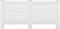 vidaXL Radiatorombouw 172x19x81.5 cm MDF wit