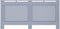 vidaXL Radiatorombouw 172x19x81.5 cm MDF wit