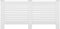 vidaXL Radiatorombouw 172x19x81.5 cm MDF wit