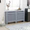 vidaXL Radiatorombouw 172x19x81 cm MDF antraciet