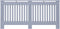 vidaXL Radiatorombouw 172x19x81 cm MDF antraciet