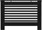 vidaXL Radiatorombouw 172x19x81 cm MDF zwart