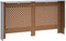 vidaXL Radiatorombouw 172x19x81 cm MDF zwart