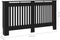 vidaXL Radiatorombouw 172x19x81 cm MDF zwart