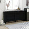 vidaXL Radiatorombouw 172x19x81 cm MDF zwart