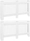 vidaXL Radiatorombouw 2 st 152 cm MDF wit