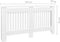 vidaXL Radiatorombouw 2 st 152 cm MDF wit