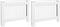 vidaXL Radiatorombouw 2 st 152 cm MDF wit