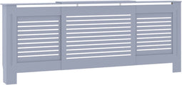 vidaXL Radiatorombouw 205 cm MDF grijs