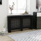 vidaXL Radiatorombouw 205 cm MDF grijs