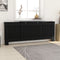 vidaXL Radiatorombouw 205 cm MDF grijs