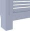 vidaXL Radiatorombouw 205 cm MDF grijs