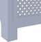 vidaXL Radiatorombouw 205 cm MDF grijs