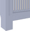 vidaXL Radiatorombouw 205 cm MDF grijs